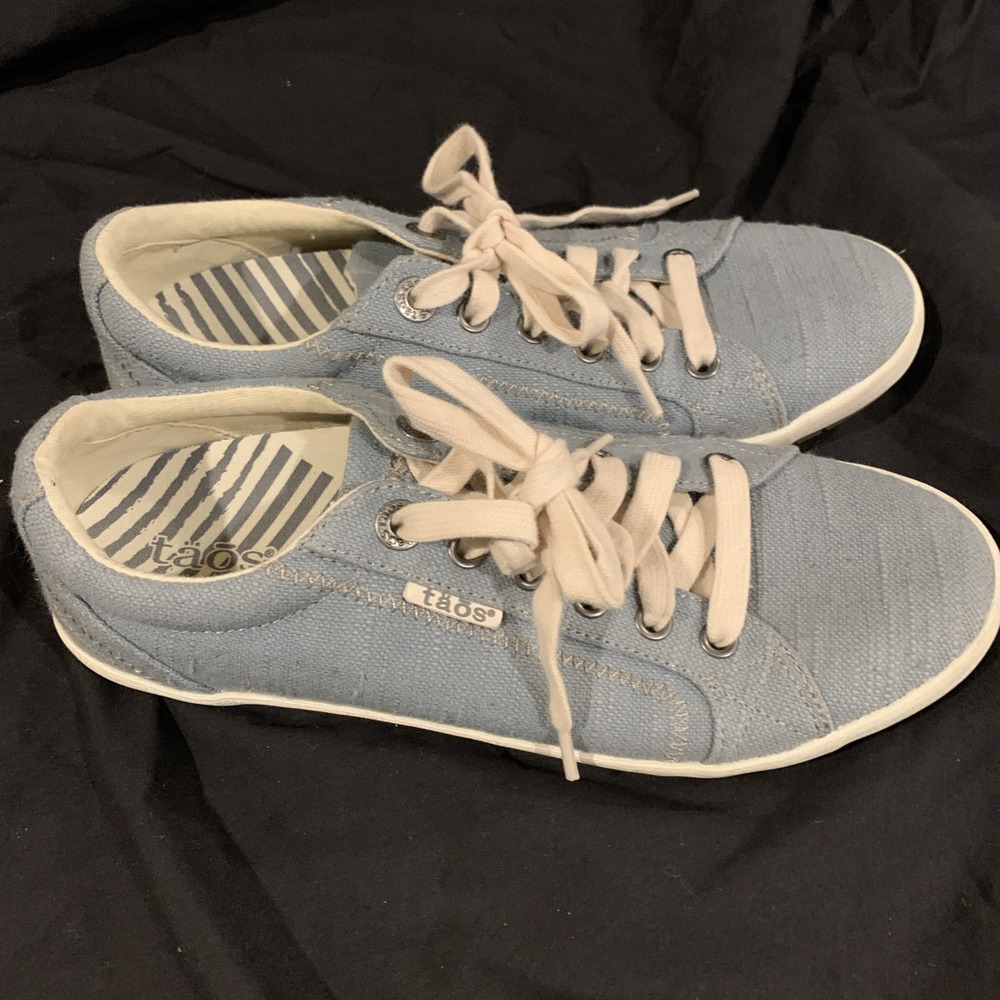 Taos STAR Blue Canvas Sneakers Women's Shoes Size 7.5 US/38‎ EUR - Picture 3 of 6